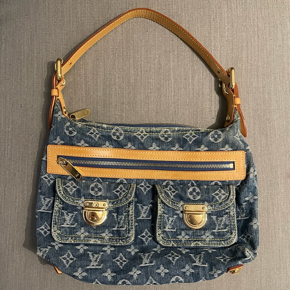 Louis Vuitton monogram denim baggy PM